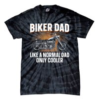 Funny Motorcycle Dad Design For Grandpa Motorbike Rider Tie-Dye T-Shirt