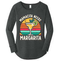 Funny MotherS Day Mamacita Needs A Margarita Women's Perfect Tri Tunic Long Sleeve Shirt