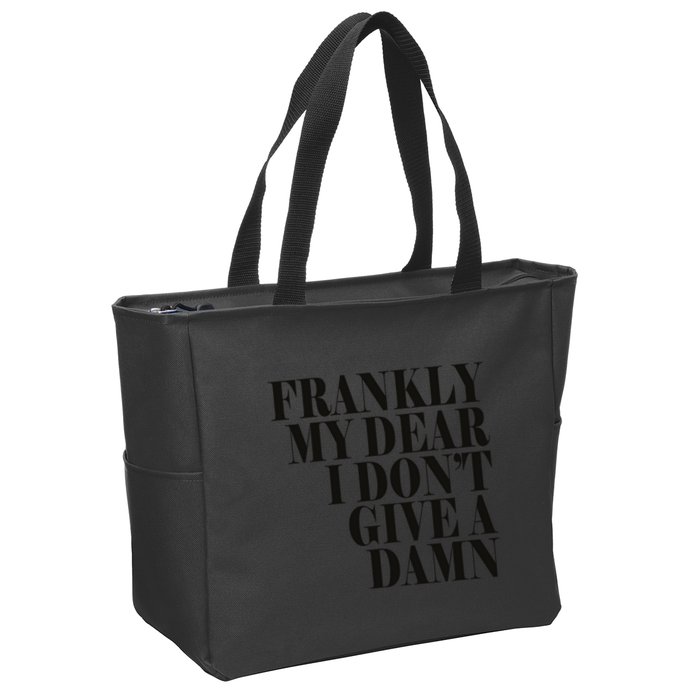 Frankly My Dear I DonT Give A Damn... Zip Tote Bag