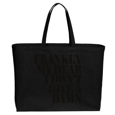 Frankly My Dear I DonT Give A Damn... Cotton Canvas Jumbo Tote