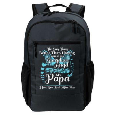 For My Dad In Heaven I Love You Miss You Memorial Day Gift Daily Commute Backpack