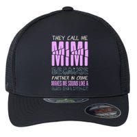 Funny Mothers Day They Call Me Mimi Gift Flexfit Unipanel Trucker Cap