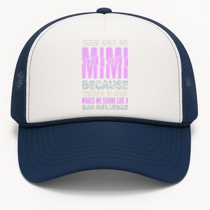 Funny Mothers Day They Call Me Mimi Gift Trucker Hat