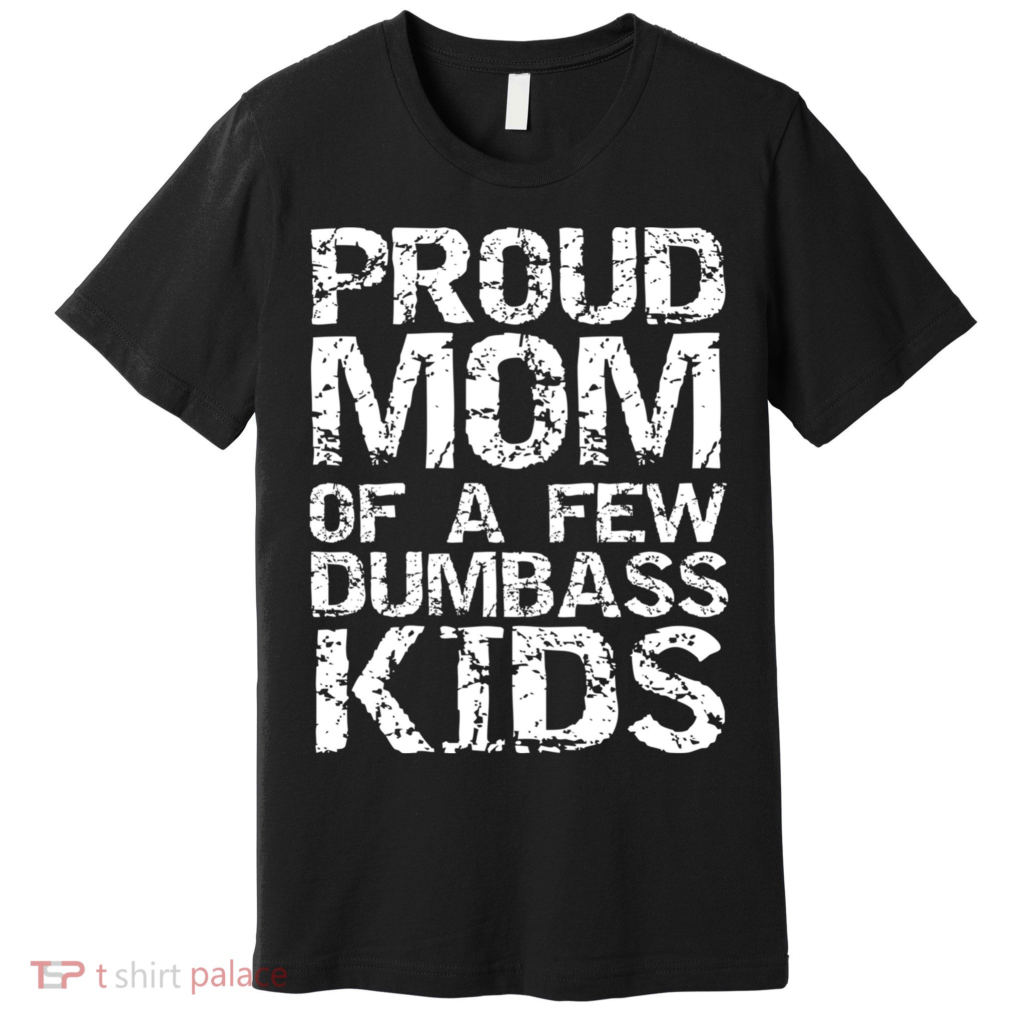 Funny Mother's Day Joke Gift Proud Mom Of A Few Dumbass  Premium T-Shirt