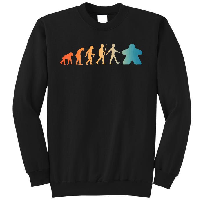 Funny Meeple Design Meeple Evolution Lovers Sweatshirt