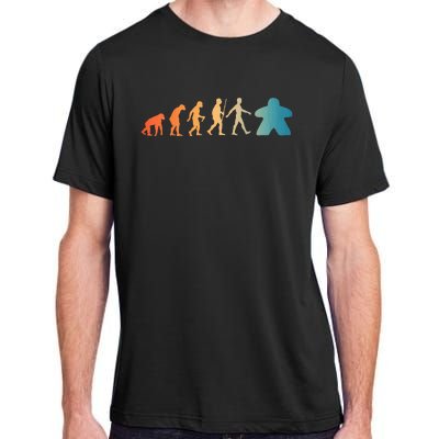 Funny Meeple Design Meeple Evolution Lovers Adult ChromaSoft Performance T-Shirt