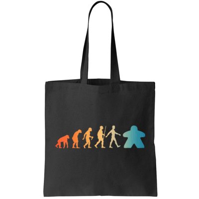 Funny Meeple Design Meeple Evolution Lovers Tote Bag