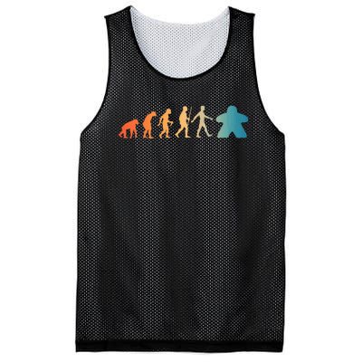 Funny Meeple Design Meeple Evolution Lovers Mesh Reversible Basketball Jersey Tank