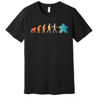 Funny Meeple Design Meeple Evolution Lovers Premium T-Shirt