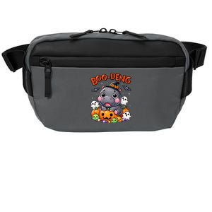 Funny Moo Deng Baby Pygmy Hippo Bouncy Pig In Thai Halloween Crossbody Pack