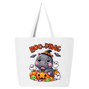 Funny Moo Deng Baby Pygmy Hippo Bouncy Pig In Thai Halloween 25L Jumbo Tote