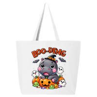 Funny Moo Deng Baby Pygmy Hippo Bouncy Pig In Thai Halloween 25L Jumbo Tote