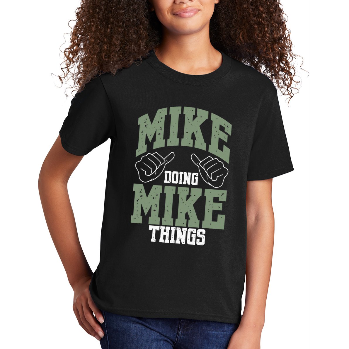 Funny Mike Doing Mike Things Mike Birthday Kids T-Shirt