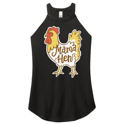 Funny Mother's Day Mama Hen Chicken Mom Farm Women’s Perfect Tri Rocker Tank