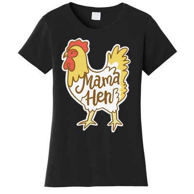 Funny Mother's Day Mama Hen Chicken Mom Farm Women's T-Shirt