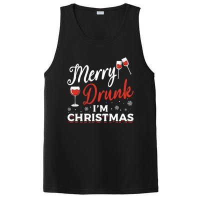 Funny Merry Drunk IM Christmas Merry IM Drunk Christmas Funny Gift PosiCharge Competitor Tank