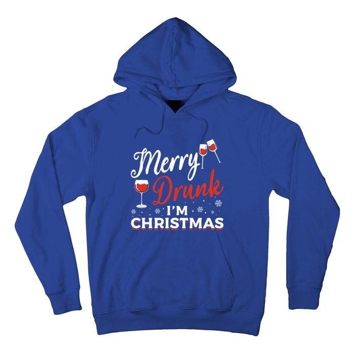 Funny Merry Drunk IM Christmas Merry IM Drunk Christmas Funny Gift Hoodie