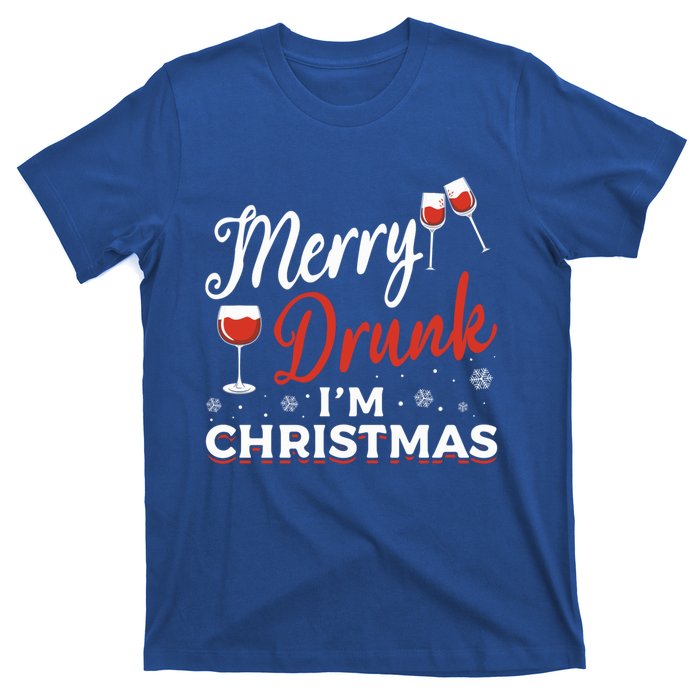 Funny Merry Drunk IM Christmas Merry IM Drunk Christmas Funny Gift T-Shirt