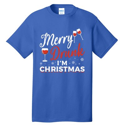 Funny Merry Drunk IM Christmas Merry IM Drunk Christmas Funny Gift Tall T-Shirt