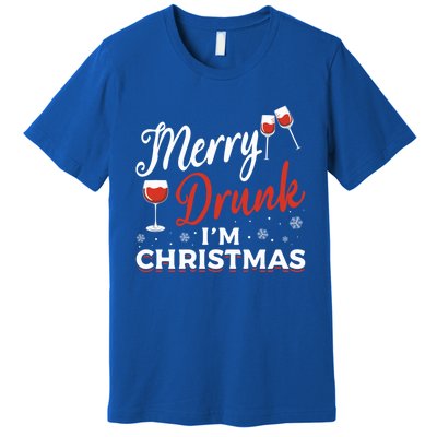 Funny Merry Drunk IM Christmas Merry IM Drunk Christmas Funny Gift Premium T-Shirt