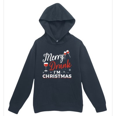 Funny Merry Drunk IM Christmas Merry IM Drunk Christmas Funny Gift Urban Pullover Hoodie