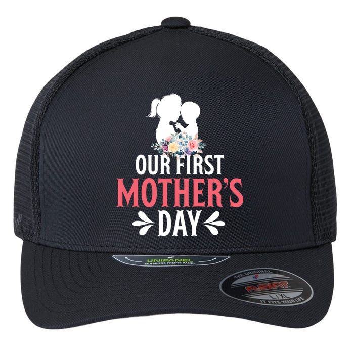 First MotherS Day Celebration Graphic Flexfit Unipanel Trucker Cap