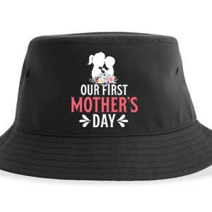 First MotherS Day Celebration Graphic Sustainable Bucket Hat