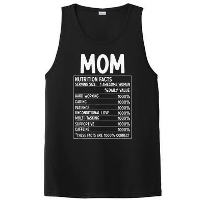 Funny Mother's Day Best Mother Ever Mom Nutrition Facts PosiCharge Competitor Tank