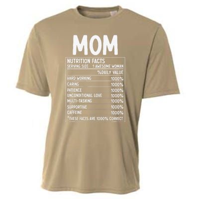 Funny Mother's Day Best Mother Ever Mom Nutrition Facts Cooling Performance Crew T-Shirt