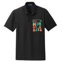 Funny Mothers Day Mom of 2Boys Outfit From Son Groovy Dry Zone Grid Polo