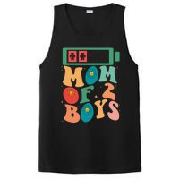 Funny Mothers Day Mom of 2Boys Outfit From Son Groovy PosiCharge Competitor Tank