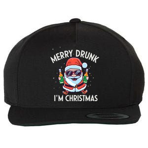 Funny Merry Drunk I´M Christmas Merry Christmas Cute Gift Wool Snapback Cap