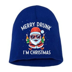 Funny Merry Drunk I´M Christmas Merry Christmas Cute Gift Short Acrylic Beanie