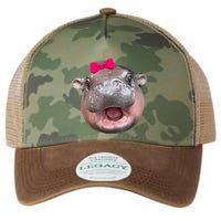 Funny Moo Deng Hippo Cute Baby Pygmy Coquette Legacy Tie Dye Trucker Hat