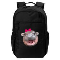 Funny Moo Deng Hippo Cute Baby Pygmy Coquette Backpack