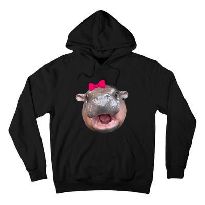 Funny Moo Deng Hippo Cute Baby Pygmy Coquette Tall Hoodie