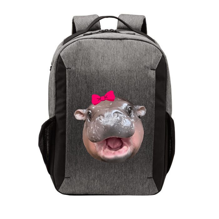 Funny Moo Deng Hippo Cute Baby Pygmy Coquette Vector Backpack