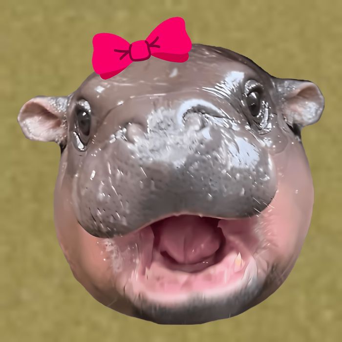 Funny Moo Deng Hippo Cute Baby Pygmy Coquette Garment-Dyed Women's Muscle Tee