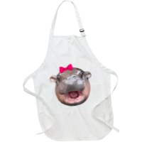 Funny Moo Deng Hippo Cute Baby Pygmy Coquette Apron