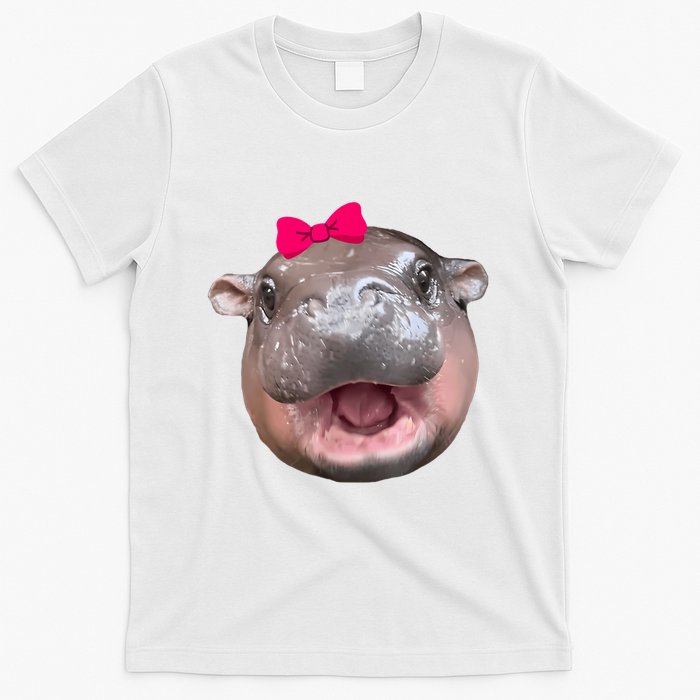 Funny Moo Deng Hippo Cute Baby Pygmy Coquette T-Shirt
