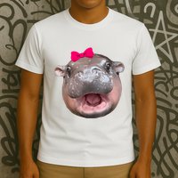Funny Moo Deng Hippo Cute Baby Pygmy Coquette T-Shirt