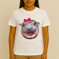 Funny Moo Deng Hippo Cute Baby Pygmy Coquette T-Shirt