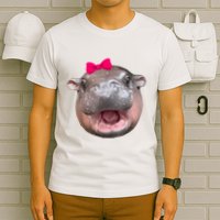 Funny Moo Deng Hippo Cute Baby Pygmy Coquette T-Shirt