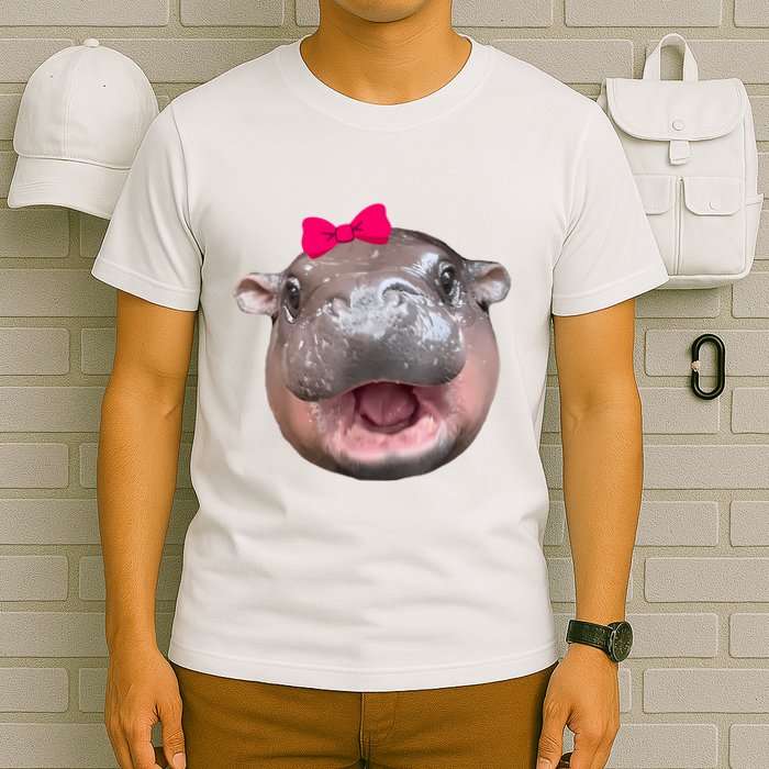 Funny Moo Deng Hippo Cute Baby Pygmy Coquette T-Shirt
