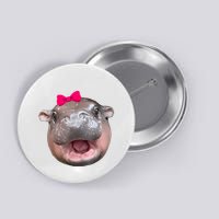 Funny Moo Deng Hippo Cute Baby Pygmy Coquette Button