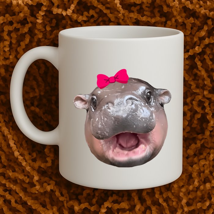 Funny Moo Deng Hippo Cute Baby Pygmy Coquette Mug
