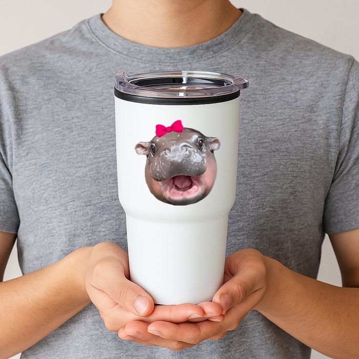 Funny Moo Deng Hippo Cute Baby Pygmy Coquette Tumbler