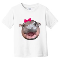 Funny Moo Deng Hippo Cute Baby Pygmy Coquette Toddler T-Shirt