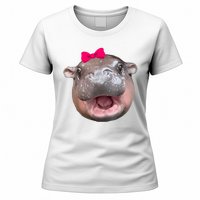 Funny Moo Deng Hippo Cute Baby Pygmy Coquette Women's T-Shirt