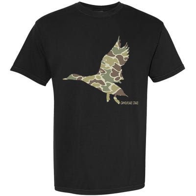 Flying Mallard Duck Camouflage Camo Duck Hunting Camo Hunter Garment-Dyed Heavyweight T-Shirt